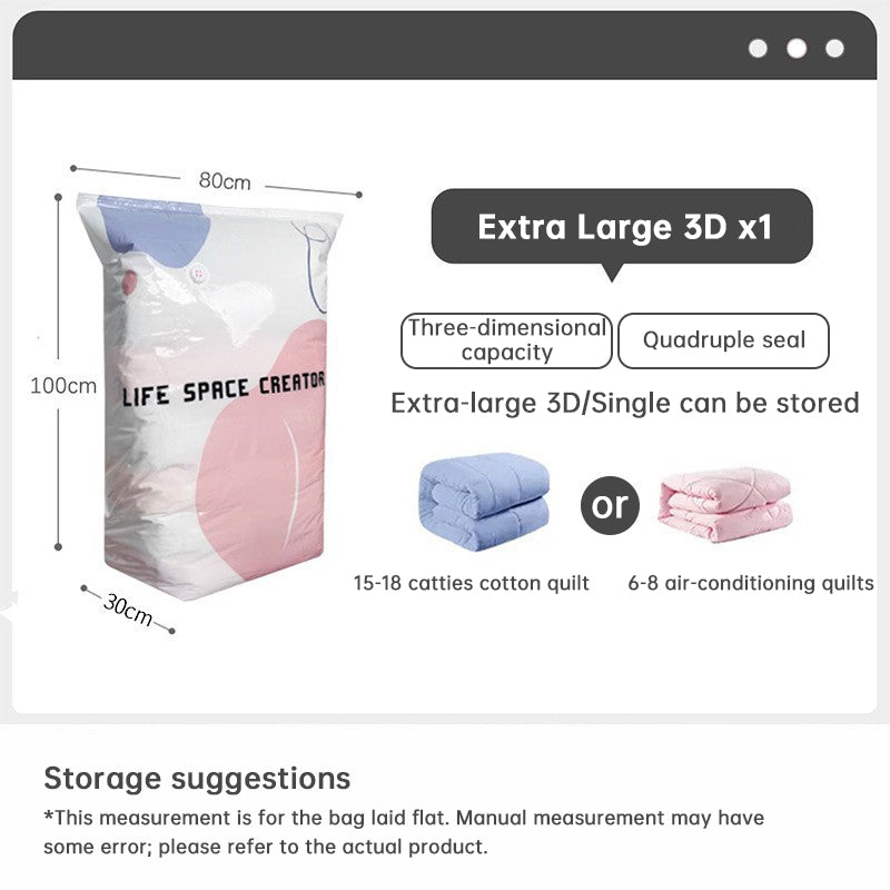 YD Space Saver Bags - No Pump Needed - 5 Pack