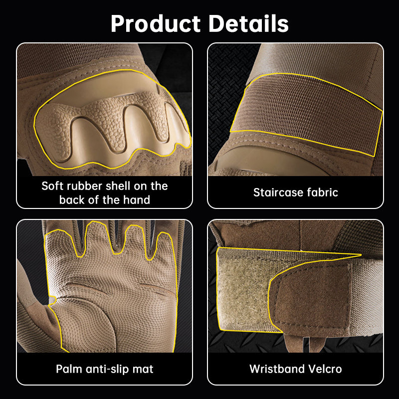 YD Tactical Gloves - Touchscreen & Anti-Slip - For Men