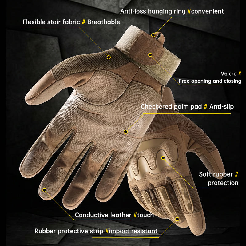 YD Tactical Gloves - Touchscreen & Anti-Slip - For Men