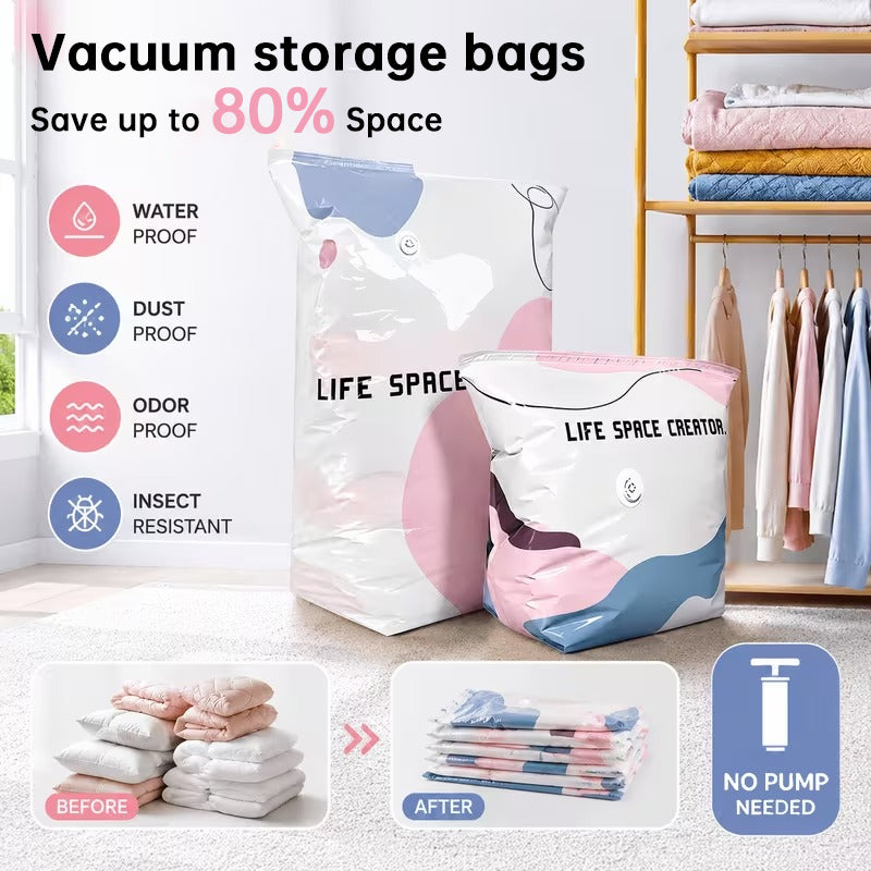 YD Space Saver Bags - No Pump Needed - 5 Pack
